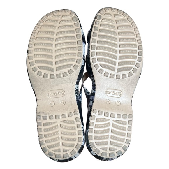 CROCS Sandals Womens Sz 9 Meleen Twist Shoes Floral Rubber Slide Slip On Comfort - Picture 7 of 10
